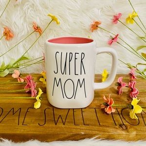 ♡Rae Dunn SUPER MOM mug/ cup/ gift/ present! Rare! HTF! Farmhouse home decor!♡